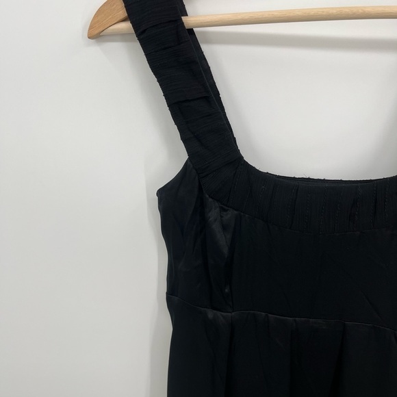 AX/Armani Exchange Black Silk Sleeveless Mini Dress - Picture 7 of 12
